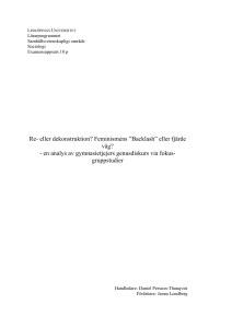 Sociologi - IEI - Linköpings universitet