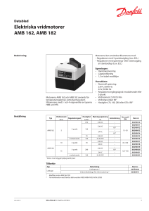 Elektriska vridmotorer AMB 162, AMB 182