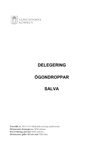 DELEGERING ÖGONDROPPAR SALVA