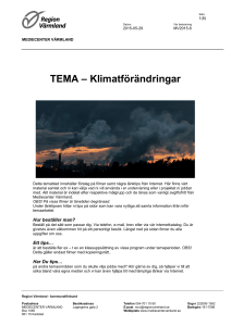 Klimatförändringar