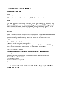 Skådespelare framför kameran