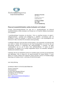 Remissyttrande stamnätsförbindelse mellan fastlandet och Gotland
