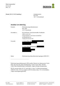 Stämning cafe Arbetsdomstolen ANM 2015/683