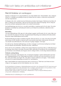 Råd och fakta om antibiotika och infektioner
