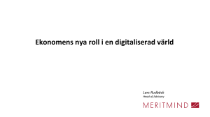 Ekonomens nya roll i en digitaliserad värld – Lars Rudbäck, Meritmind
