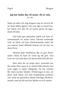 Dag 6 morgon