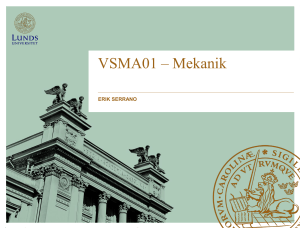 VSMA01 - Mekanik