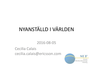 nyanställd i världen
