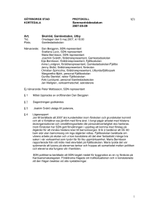 1(2) Sammanträdesdatum 2007-05-09 1 Art