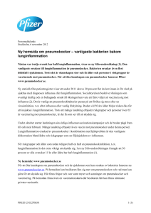 Ny hemsida om pneumokocker – vanligaste