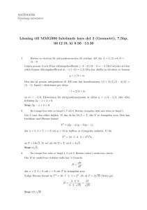 Lösning till MMG000 Inledande kurs del 3