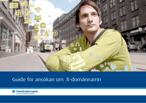 Guide för ansökan om .fi