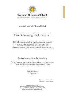 Projektledning för kreativitet