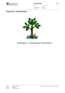 Psykosvård - Schizofrenivård