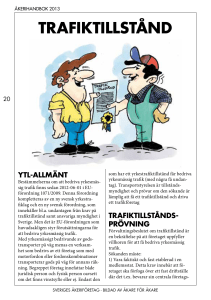 trafiktillstånd - Sveriges Åkeriföretag