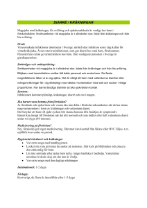 DIARRÉ / KRÄKNINGAR