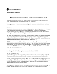 Välkomstbrev - student . vxu . se