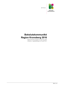 Bokslutskommuniké 2015