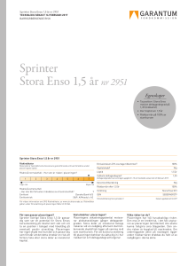 Sprinter Stora Enso 1,5 år nr 2951