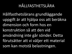 Rep av tidigare lektioner om Drag och Tryck