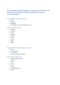 Om sjukdomarna ska du ha med
