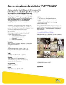 Gränsöverskridande barn- och ungdomsledarutbildning