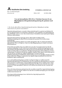 Svar på interpellation 2016:18 av Christina Enocson (S)