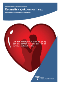 Reumatisk sjukdom och sex - Sahlgrenska Universitetssjukhuset