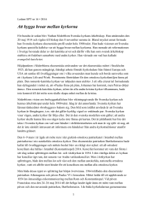Att bygga broar mellan kyrkorna
