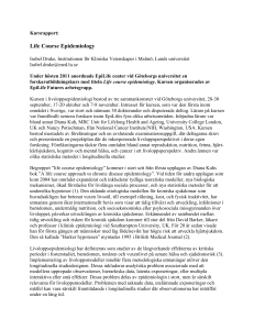 Life Course Epidemiology