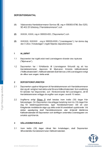 www.handelskammaren.net DEPOSITIONSAVTAL