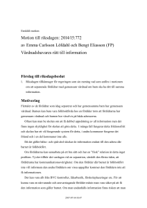 201415FP6034 Vårdnadshavares rätt till information