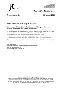 Pressmeddelande