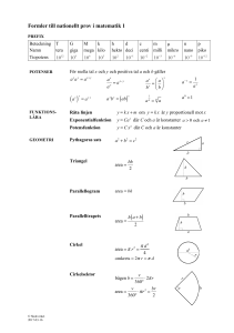 Formelblad