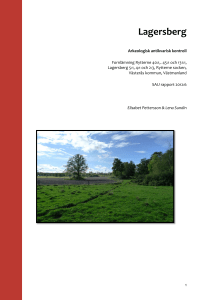Lagersberg - Societas Archaeologica Upsaliensis