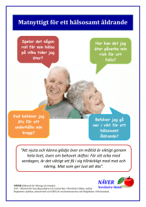 Matnyttigt för ett hälsosamt åldrande