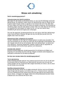 Stress och utmattning