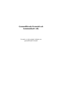 Genmodifierade livsmedel och kommunikativ etik