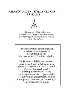 Välkomna till påskens gudstjänster
