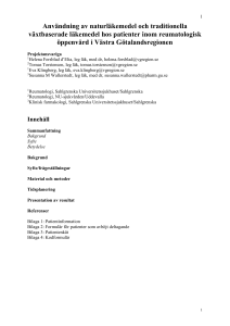 Naturläkemedel och kliniska bieffekter
