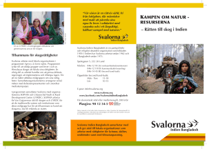 Rätten till skog i Indien - Svalorna | Indien Bangladesh