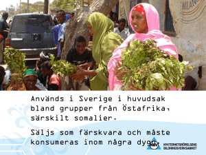 KHAT/KAT en drog Fysiska symptom