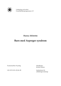 Barn med Asperger syndrom