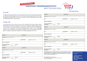 europeiskt medborgarinitiativ mot ttip och ceta!