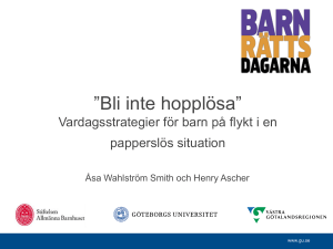 Sem 5a Henry Ascher och Åsa Smith Bli inte hopplösa