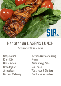 Här äter du DAGENS LUNCH