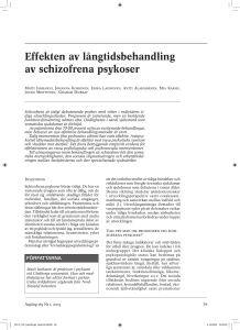 Effekten av långtidsbehandling av schizofrena psykoser
