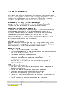 Rutin för BPSD-registrering 12. 4.