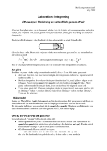 Laboration: Integrering ∫