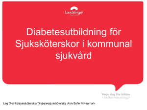 Diabetesutbildning för Sjuksköterskor i kommunal sjukvård